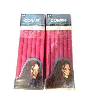 Conair Spiral Curlers Small Pink 12 Pack Lot of 2